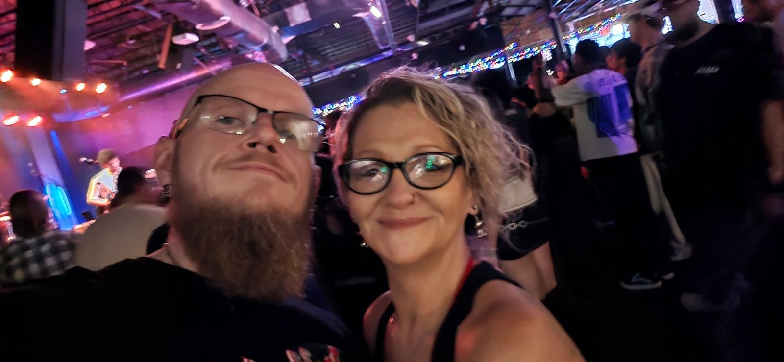 Tank and Sandra enjoying a concert together